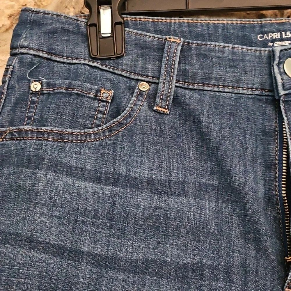 Chico's Dark Blue Wide Leg Jeans - Picture 2 of 6